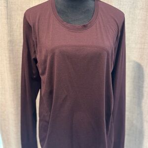 Lululemon Athletica Burgundy swifty Long Sleeve Top